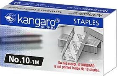 Agrafes kangaro nº10 cor cx 1000 , KANGARO , AGRAFKAN001 , 8901057510028